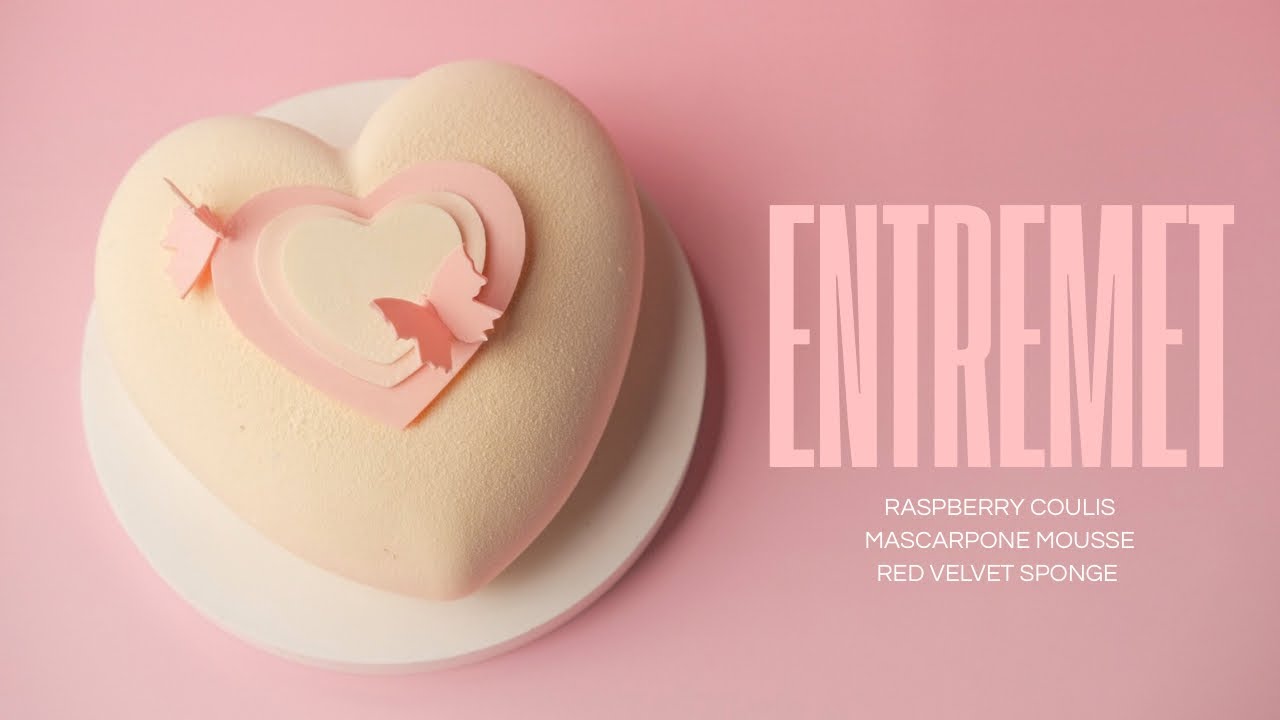 Cách làm bánh hình trái tim Red Velvet Entremet